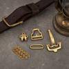 Solid Brass Brass Buckle Hardware Assorted Sizes Pin Buckle Set Belt Buckle Set  For Belts