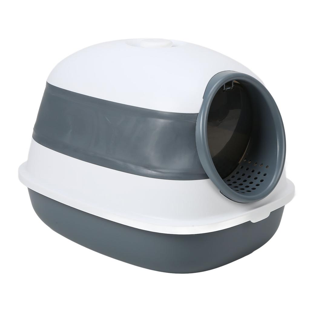 Cat Toilet Litter Box Fully Enclosed Splash Proof Odorless Hooded Cat Litter Pan with Lid for Cats