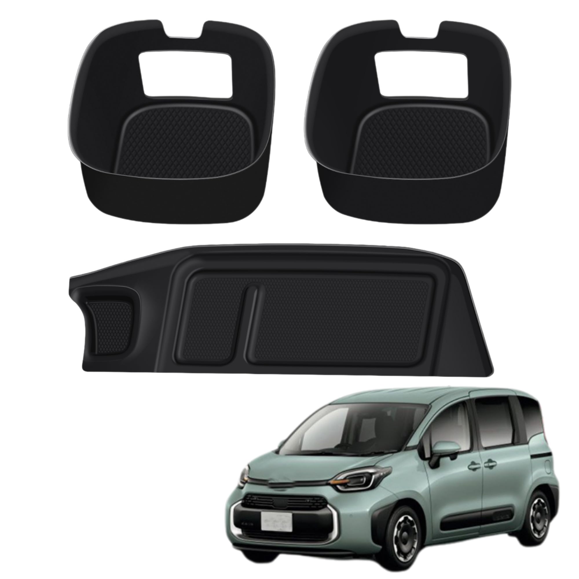 

EopTatoo Console Storage Tray for the New Sienta a Custom Car Accessory for Customizing Your Vehicle and Dressing Up Your Interior (10 Series), чёрный