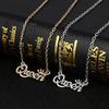 Hot Sale Letter Necklace Trend Crown Queen Collarbone Chain Micro Diamond Clothing Pendant