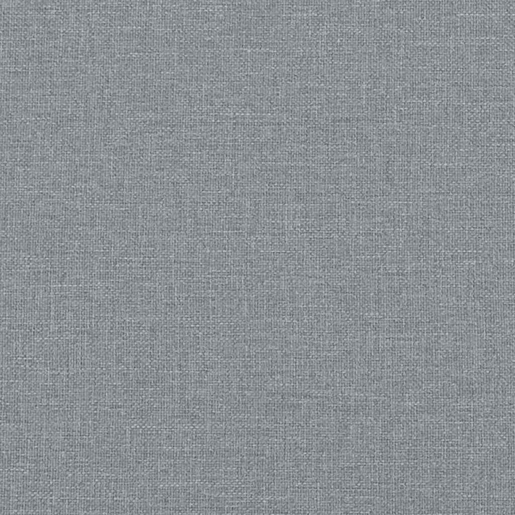 Rocking Chair with Footstool Light Grey Fabric