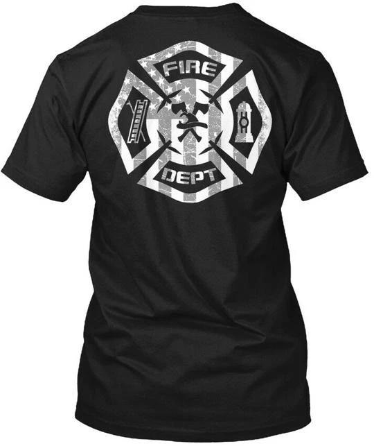 

Fire Dept Flag - TTshirt Made in the USA Size S to 5XL 2XL
