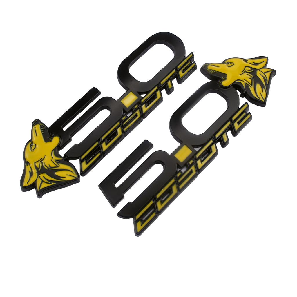 1 Para Nowe Metalowe 3D Logo 5.0 Kojot Mach Odznaka Emblemat Naklejki Dla Mustang Dark Horse Shelby GT GT350 GT500 Akcesoria