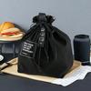 Drawstring Lunch Bag Insulated Reusable Lunch Tote Drawstring Closure Handbag Lunch Sack with Handle for Work