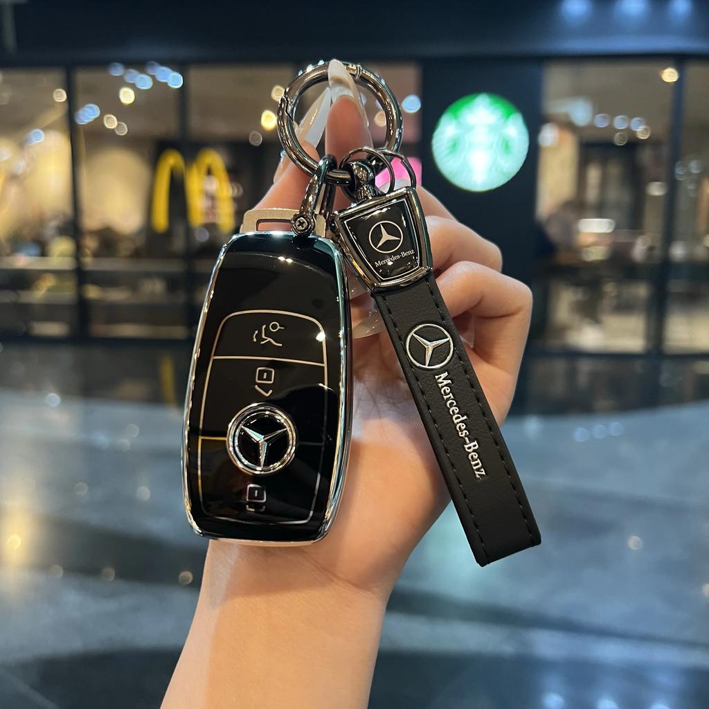 Car Key Case Cover Protection Shell for Mercedes Benz A C E S G Class GLC CLE CLA W177 W205 W213 W222 X167 AMG Accessories QU3