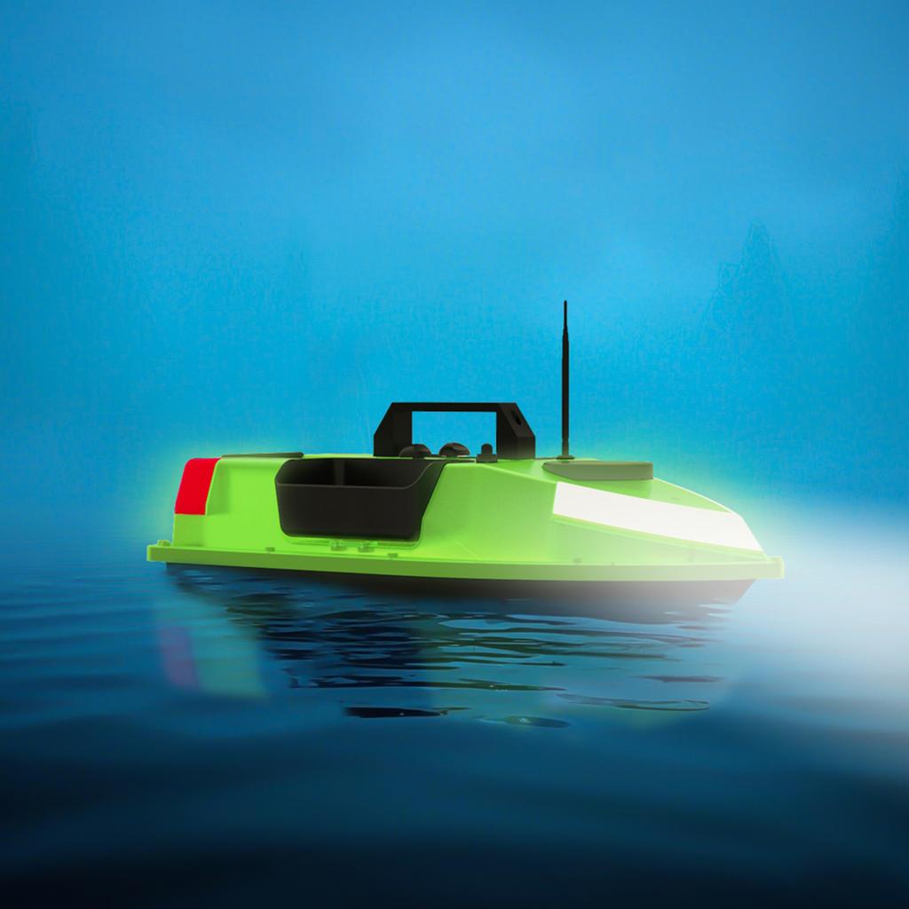 GPS Fishing Bait Boat with 7 Colors LED Light Remote Control 500M Range 12000mah