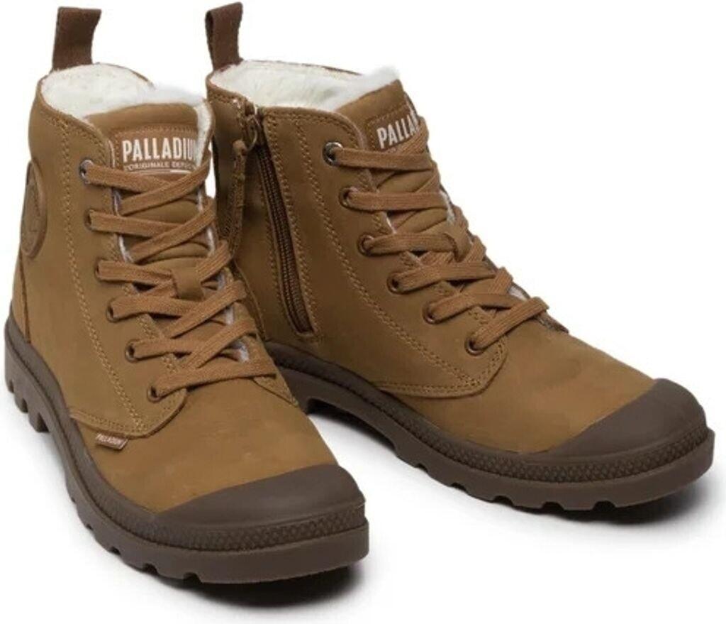 Ботинки Palladium Pampa HI ZIP WL на подкладке коричневые 0598