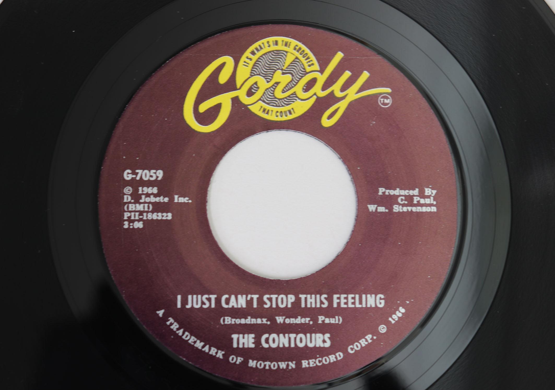

7inch Record CONTOURS I Just Cant Stop This Feeling G7059 GORDY UK SoulFunk Used