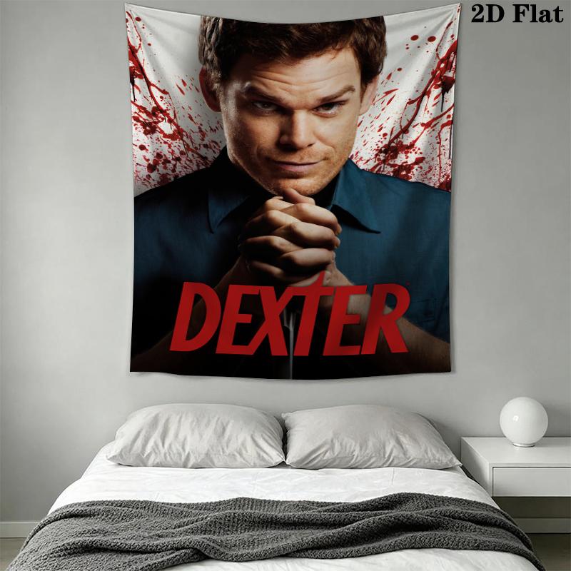 DEXTER Wall Tapestry Aesthetic Wall Hanging Printed Fabric Blanket Decorative Tapestries for Bedroom Living Room Home Decor