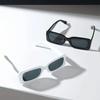 2 Pairs Unisex Trendy Square Sunglasses Fashion Decorative Glasses For Daily Wear