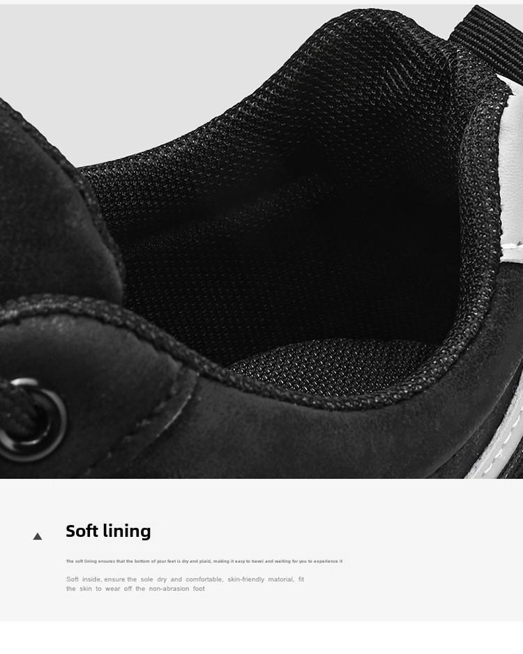 2024 Trendy Men's Spring Shoes: Soft, Wear-Resistant, Versatile Casuals with Thick Soles for Labor Protection
