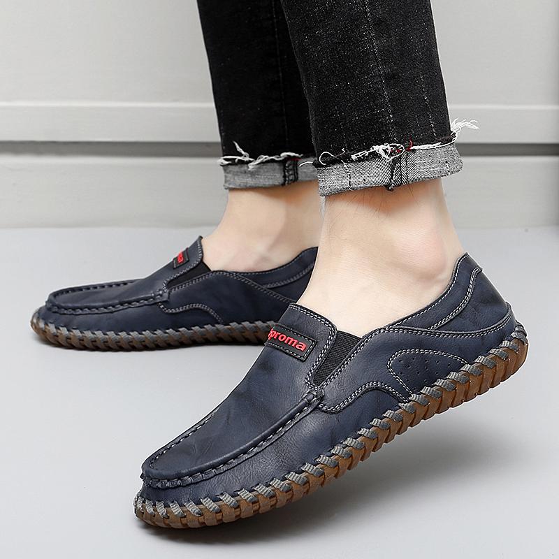 Handmade Men Casual Shoes Loafers Comfortable Leather Shoes Men Driving Shoes Moccasins Men Shoes