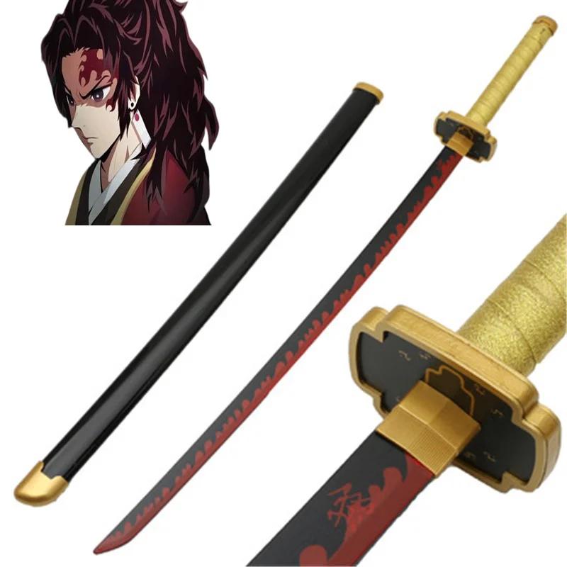 Cosplay Satoman Tanjiro Sword 41inch Anime Wood 104cm Katana Toy Model