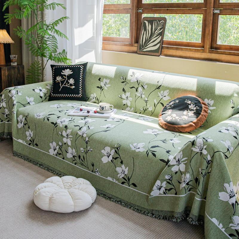 Retro French Sofa Cover Cloth for All Seasons New Sofa Cushion Chenille Sofa Towel Full Cover
