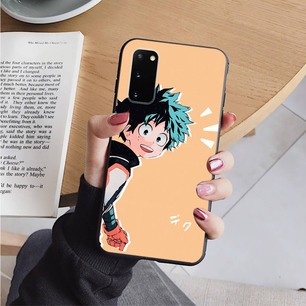 AD87 My Hero Academia Black Case for OPPO Reno 8 6 5 4 Pro Find X3 A17 A31 A38 A40 A53 A54 A55 A74 A76 A78 A77 A80 A94 A95 A96 Pro Sofe Cover