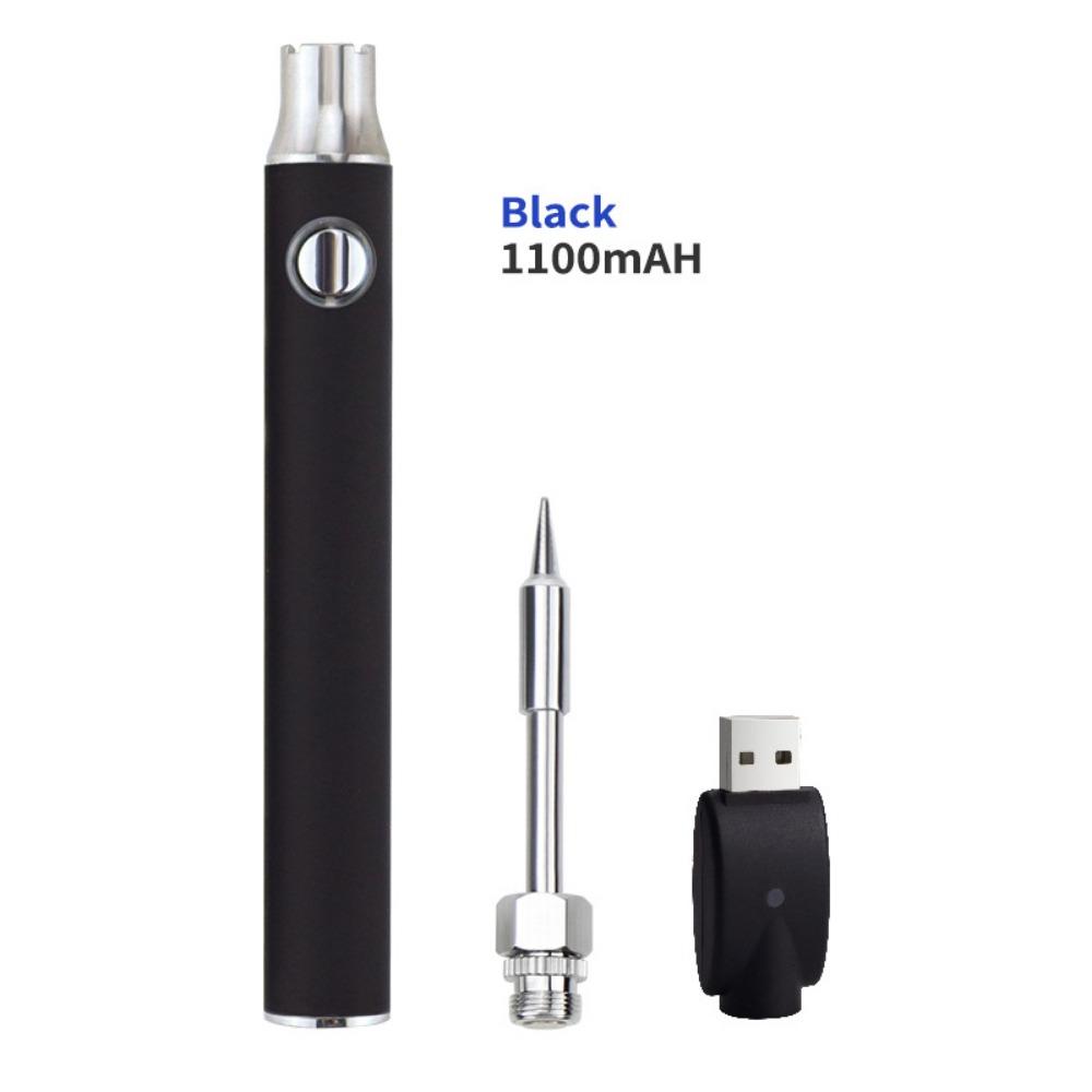 Adjustable Temperature Electric Soldering Iron 1100mAh Battery 3 Gear Welding Tool Kit Pen Rechargeable 510 Thread Heat Tips