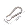 1Pc Titanium Alloy 5.9CM Buckle Hook Backpack Hook Clip Outdoor Keychain Climbing Carabiner