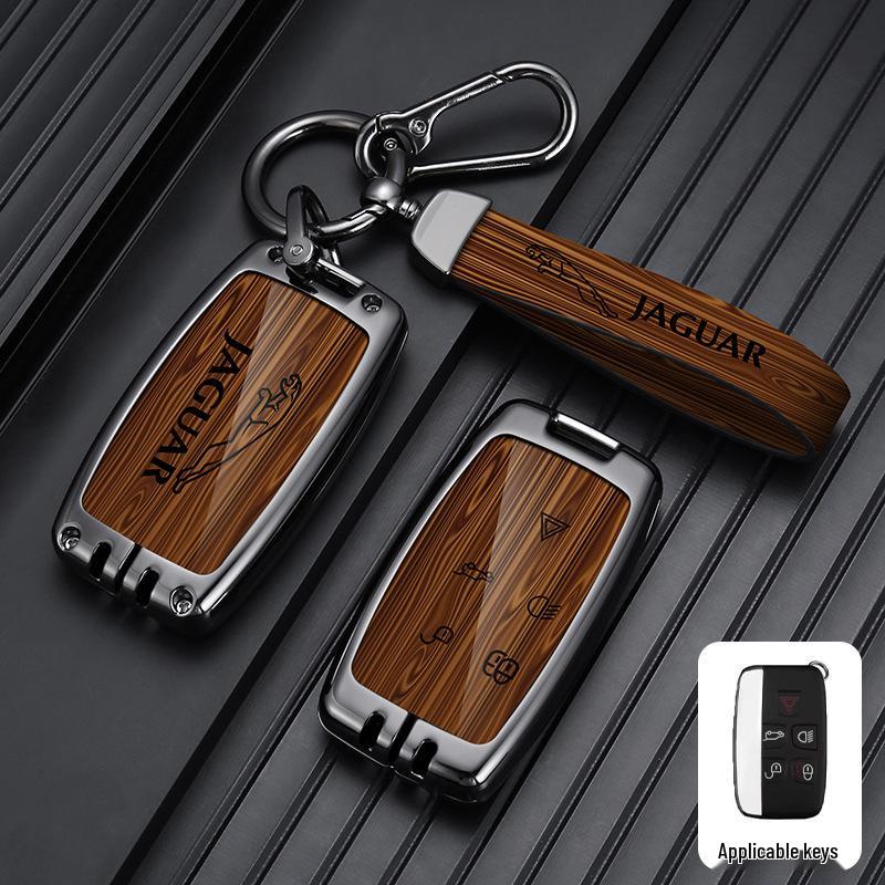 23 Jaguar XFL/XEL/F-Pace/XJL/F-Type/E-Pace Key Case with Metal Buckle for Men & Women