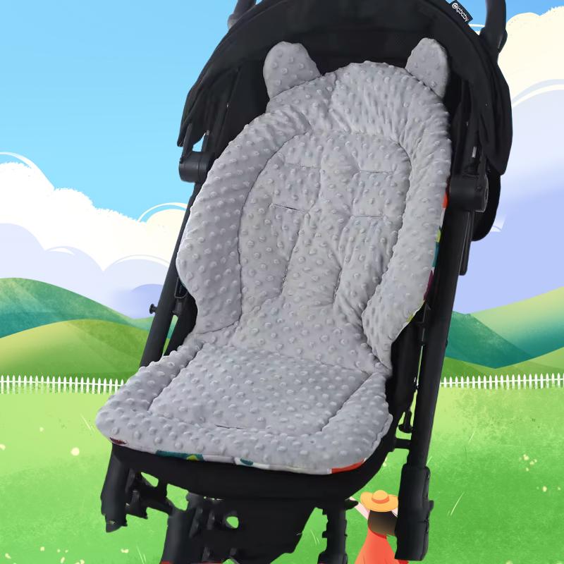 Baby Stroller Seat Pad Double Cotton Seat Pad Sided Seat Cushion  Infant Child Cart Mattress Mat Stroller Accessories