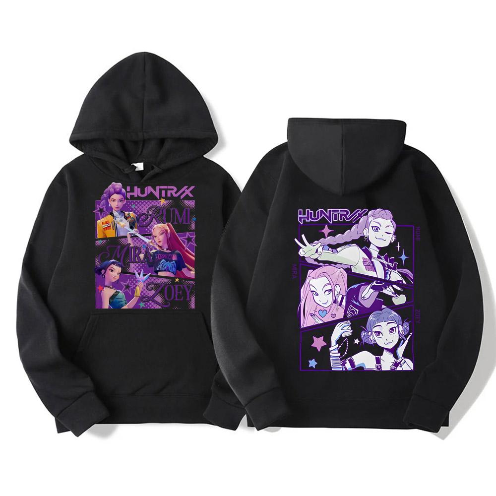 KPop Demon Hunters Hoodies Women Men Sweatshirt Fashion Versatile Streetwear Y2K Pullovers Trends Anime Top