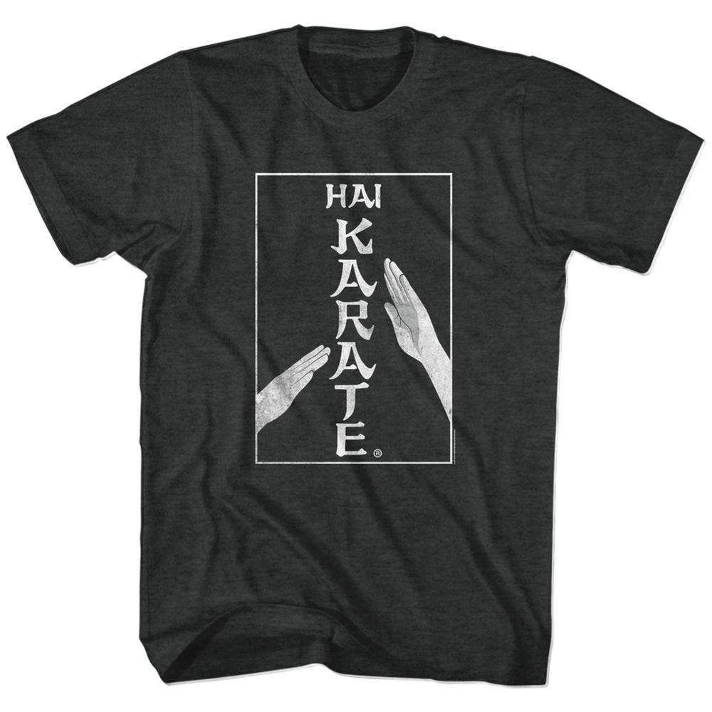 Hai Karate Karate Chop Black Heather Adult T-Shirt