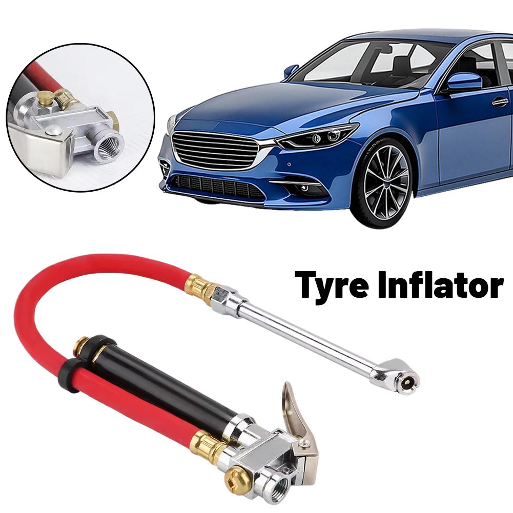 Handheld Auto Luft Reifen Druck Füllgerät Füllwerkzeug Kompressor LKW Motorrad Reifen Luftwerkzeug Autoreparatur Manometer Schlauch U4m5