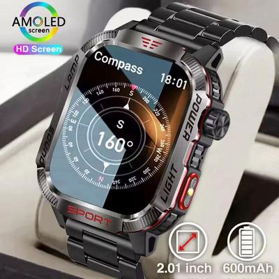 Huawei Sports Akıllı Saat Erkekler 2.01" GPS İzleyici Pusula LED El Feneri 600mAh Pil Su Geçirmez Bluetooth Çağrı Akıllı Saat