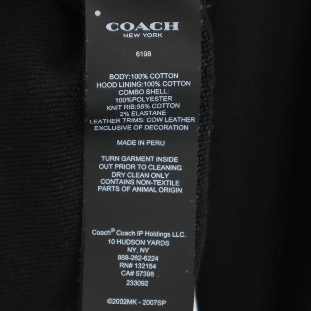 Coach NARUTO Collaboration Long Sleeve Sweatshirts XS Black 6198 Men's Used