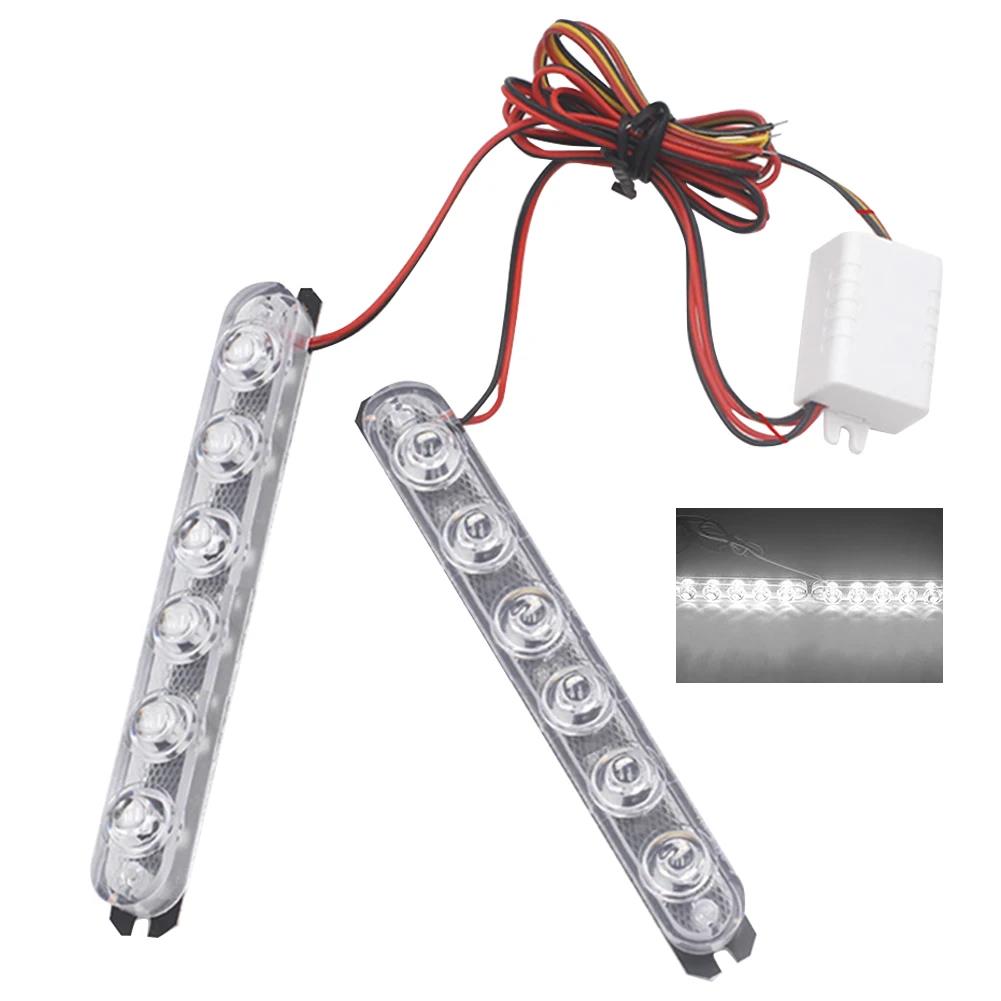 1 Pair Lights Led Strobe Lights Flasher Auto Flash Stroboscopes Strobe Light Warning Light Parking Signal Light Bulbs 7