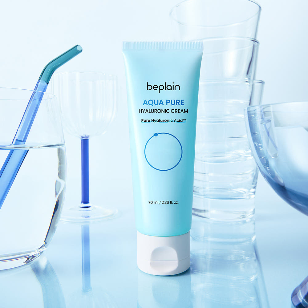 BEPLAIN Aqua Pure Hyaluronsäure-Creme 70ml Tief feuchtigkeitsspendende Pflege für trockene, empfindliche Haut 1ea