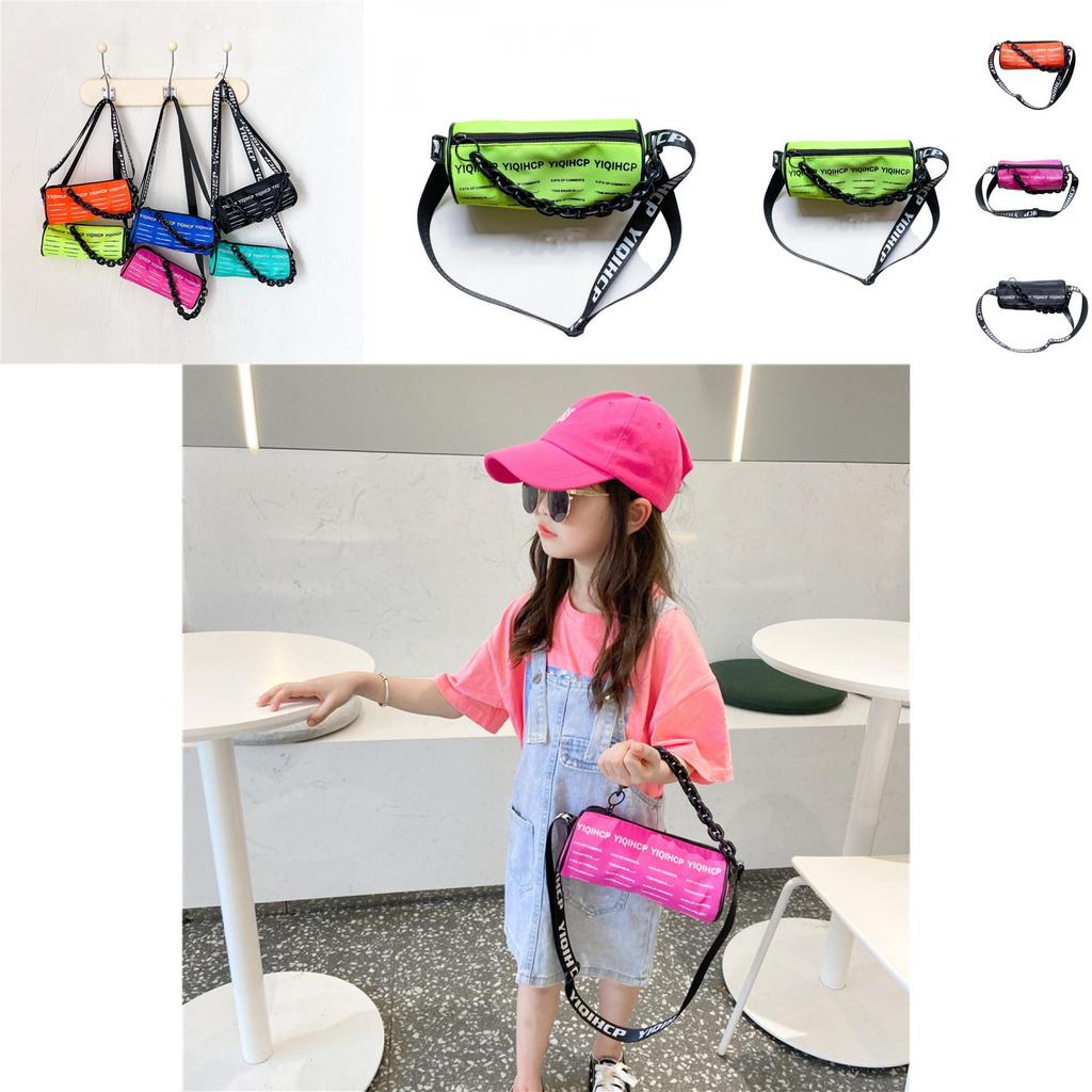 Trendy Candy Color Childrens Sling Bag With Stylish Letter Print For Kids Ages 2-6