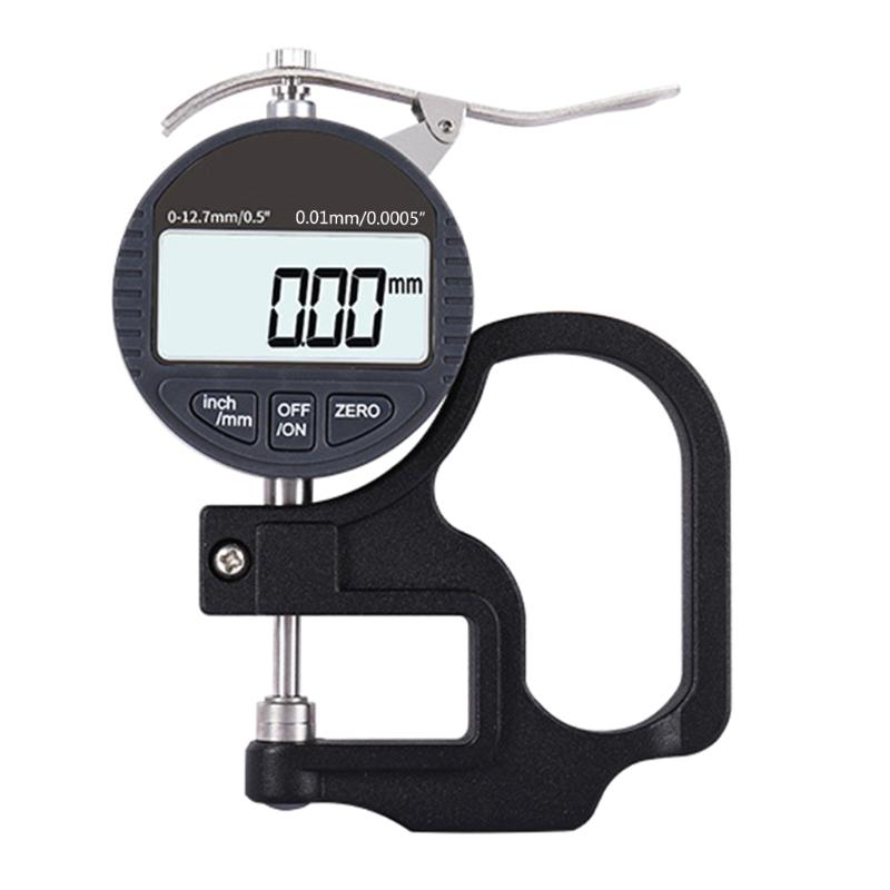 Electronic Digital Dial Thickness Gauge 0.5 inch 0.0005" Resolution Measuring Tool for w/ LCD Display