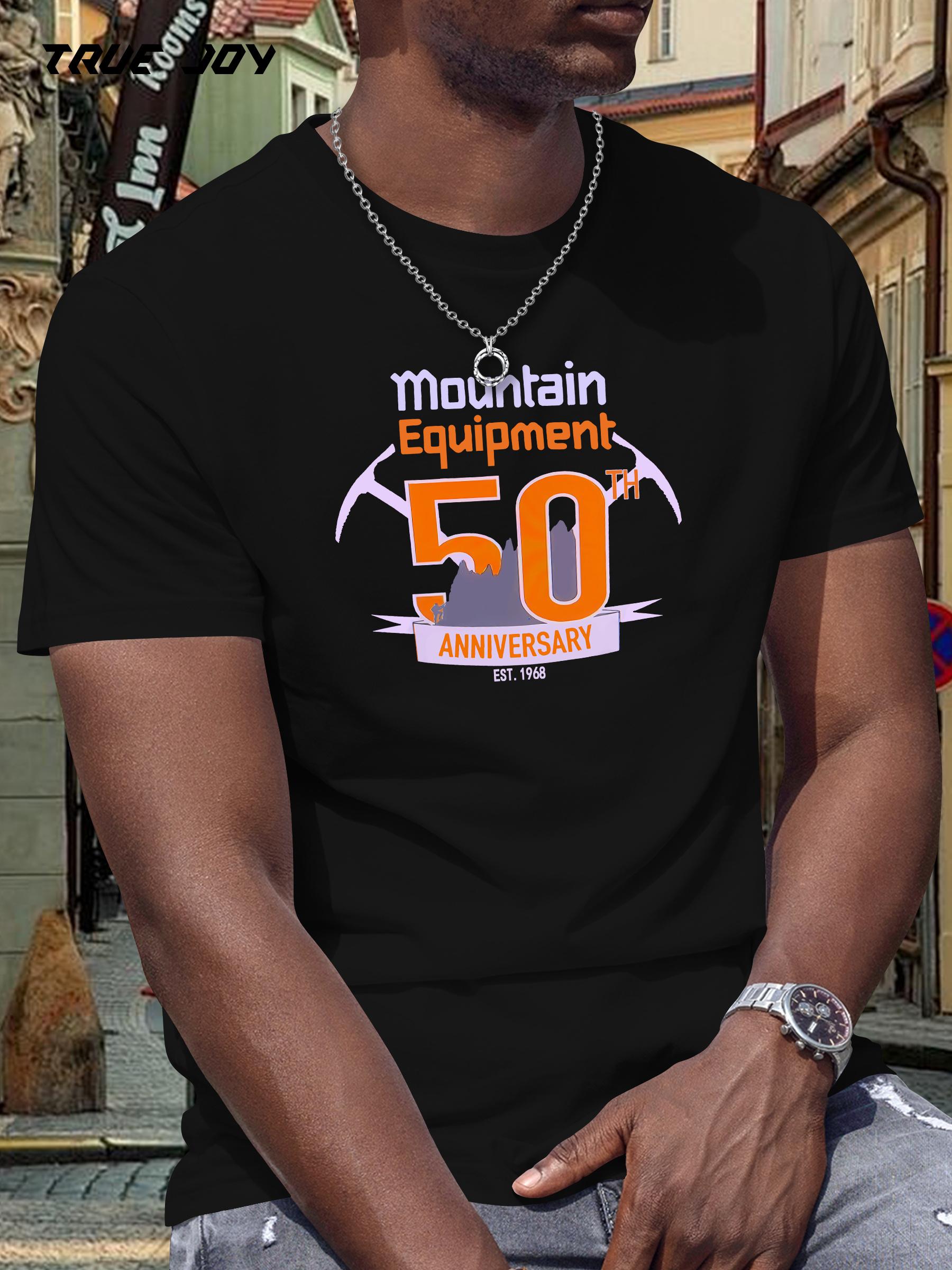 

Mountain Equipment 50th Anniversary Graphic Tee - Casual Summer T-shirt with Eagle & Mountain Design S