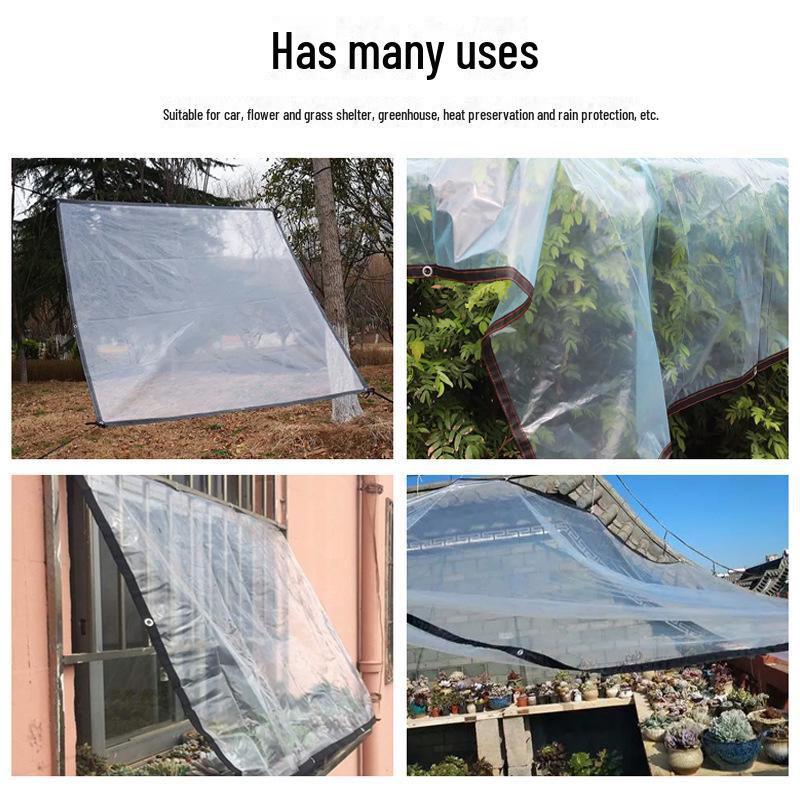 Transparent Rainproof Plastic Cloth for Succulent Plants - Insulated and Dustproof Cover for Balconies and Windows