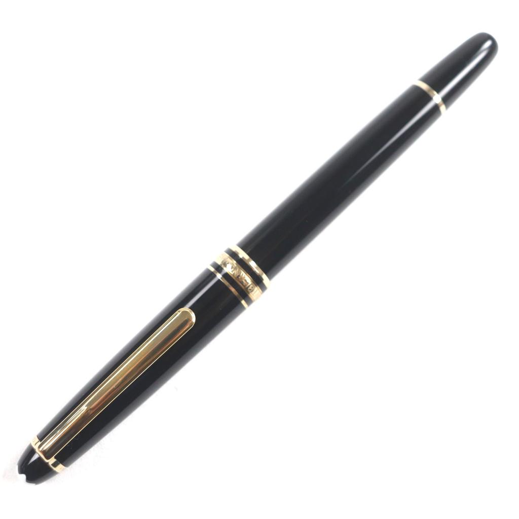 Excellent MONTBLANC Ballpoint Pen Meisterstck Classic Black Gold Mens Used