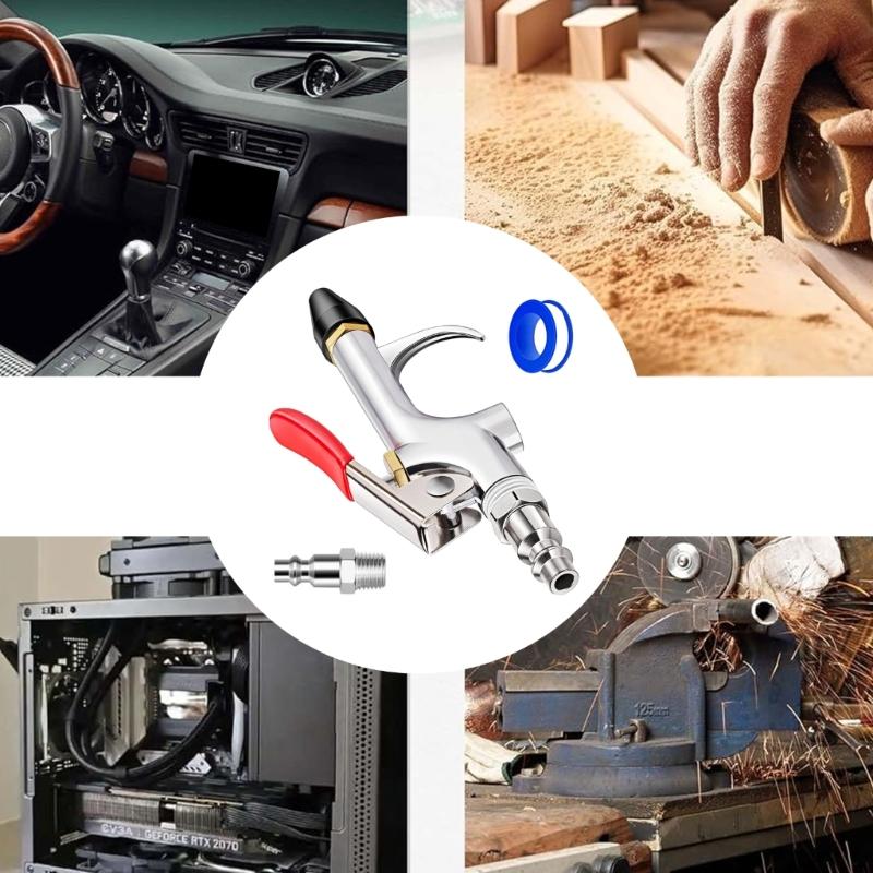 Pneumatic Blower Cleaning Guns Set Durability Metal Construction for Effective Debris Removal in Manufacturing Facilities