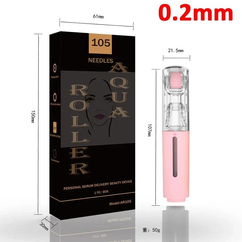 105 Pins Derma Microneedle Roller Beard Growth Beard Hair Growth 0.25mm/0.3mm Titanium Needle Beautify Lip Treatment Skin Care