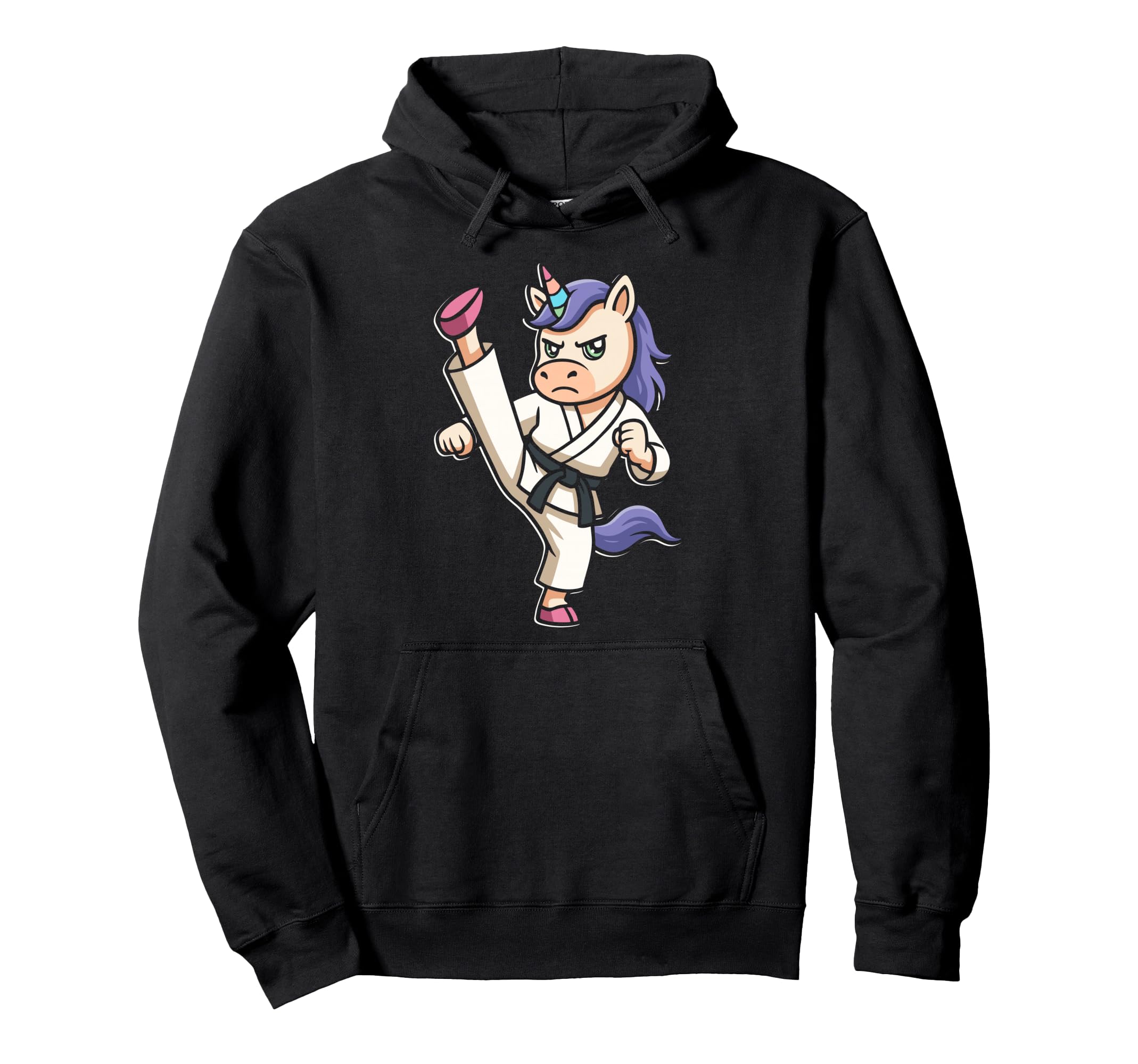 

Unicorn Karate Martial Arts Instructor Taekwondo Enthusiast Hoodie чёрный