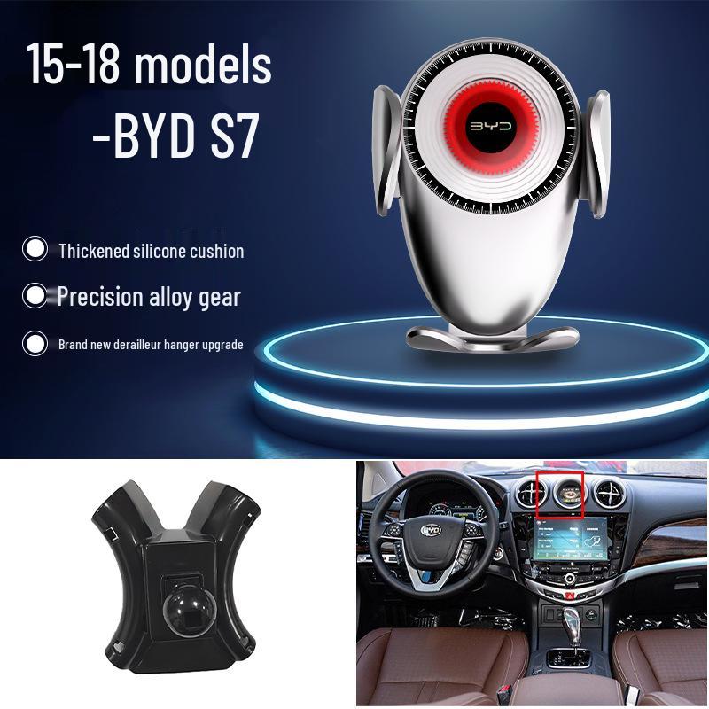 Compatible Gravity Car Phone Holder for BYD S6/S7/Song Pro/Han EV/Qin Navigation Systems