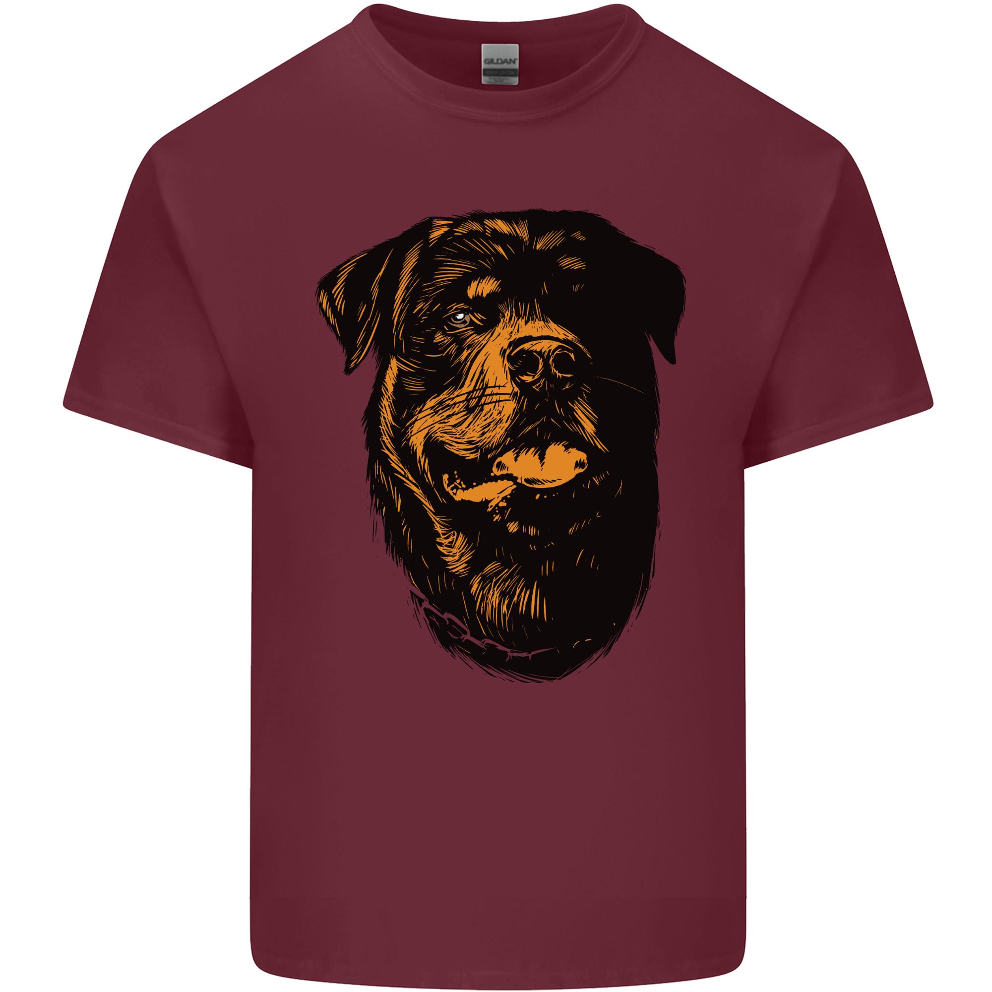 Rottweiller Head Dog Unisexs Light Cotton Tshirt S