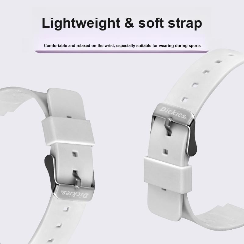 Dickies New Style Academy Series Quartz Movement White Dial Silent Exam Watch Unisex Watches CL-538D