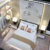 1:20 Dollhouse Miniature Bed DIY Bedroom Furniture Doll House Bed  Dollhouse Decoration
