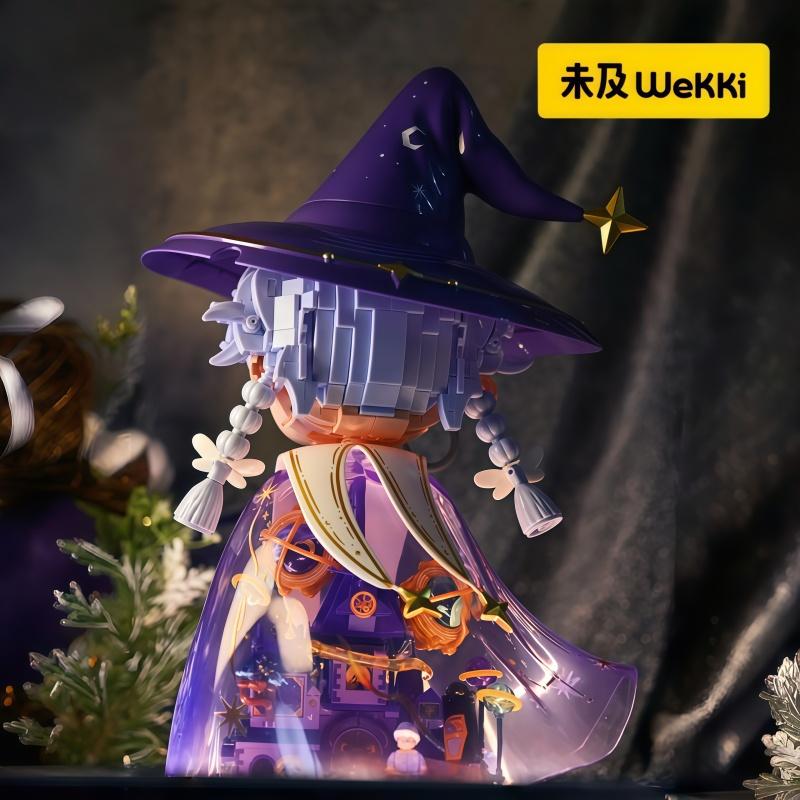 Dream Witch Assembling Building Blocks Fairy Tale Town Series Anime Cartoon Model Desktop Collection Ornaments Holiday Gifts