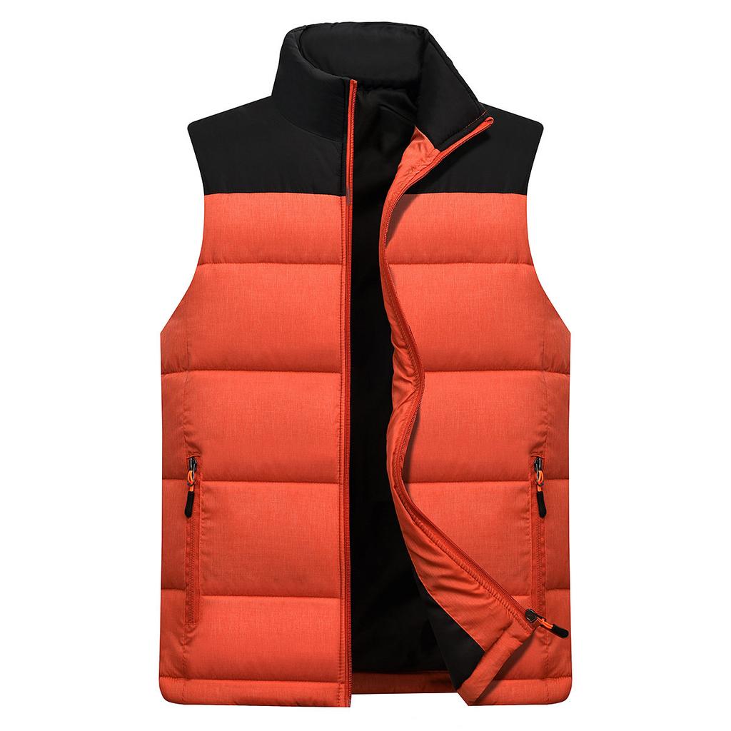 Men's Warm Thickened Vest Vest Casual Down Cotton Middle-aged Men's Vest