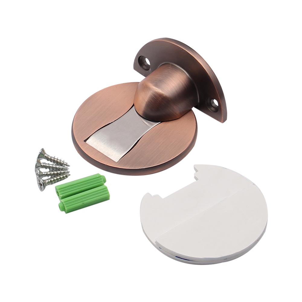 Magnetic Door Stops Hidden Door Grip Floor Nail Free Door Stop Alloy Door Stop Furniture Hardware Hot Selling