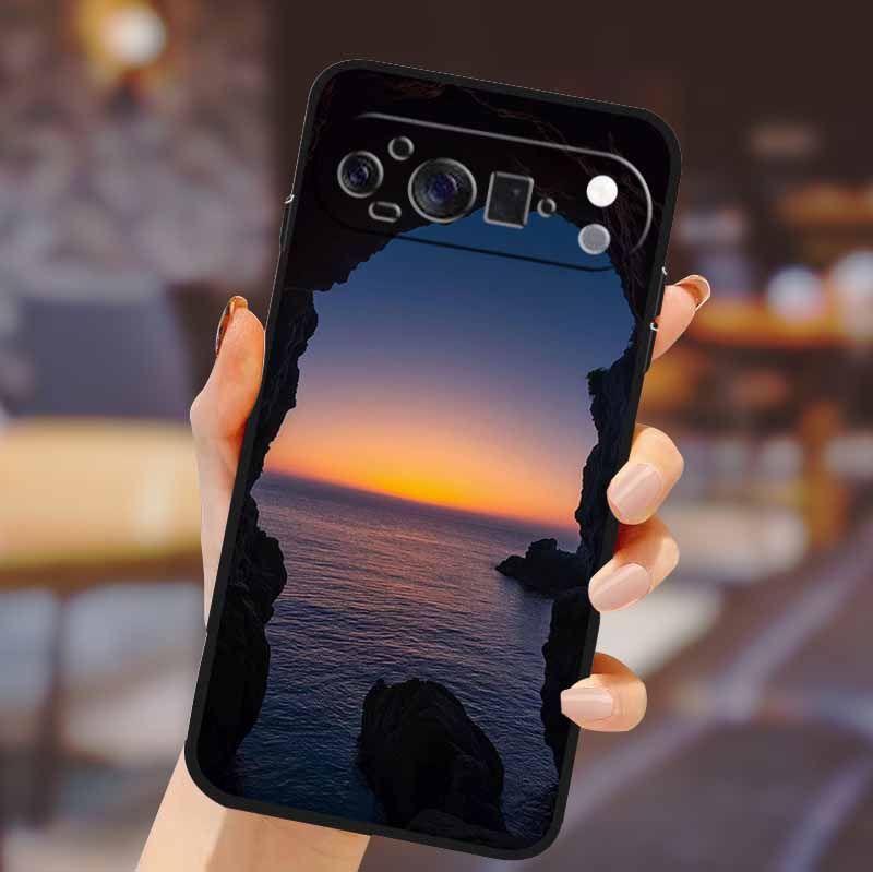 For Google Pixel 10 Pro XL Cover Silicone TPU Phone Case for Pixel10 Pro XL Flowers Gift Para Black Back Soft Protective Capas