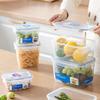 LOCK&LOCK Imported Food Storage Container Microwave Plastic Lunch Box Sealed Bento Refrigerator Storage Box Square 950ML