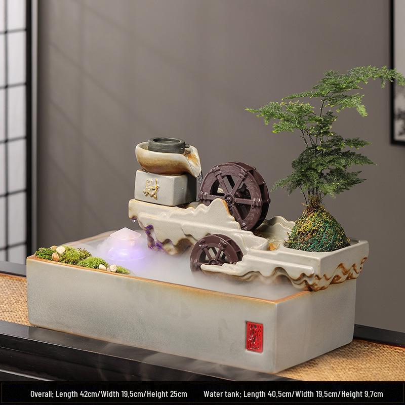 Feng Shui Flowing Water Ball Fountain for Living Room or Desktop Decor