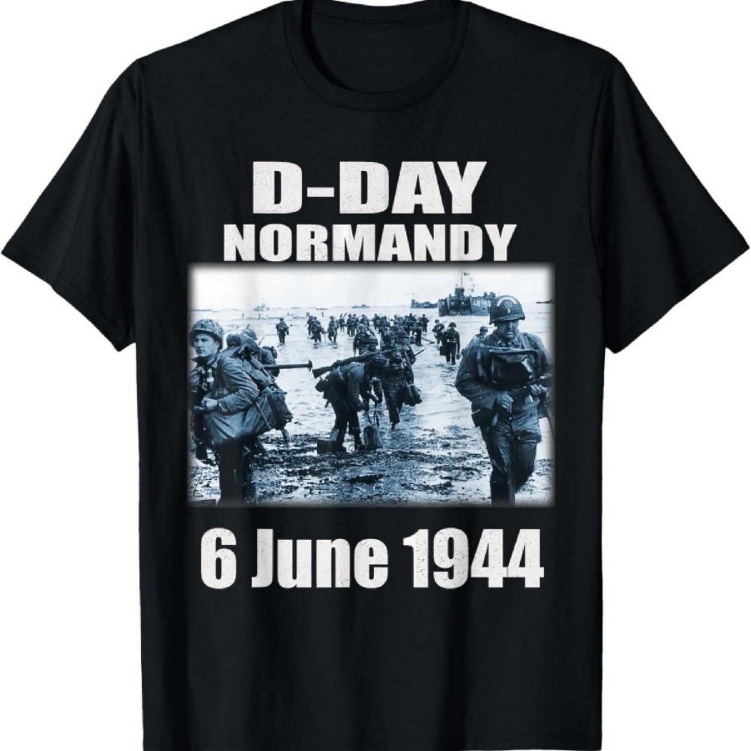 

D-Day Normandy Landings Invasion T-shirt T-Shirt XXXXXL чорний