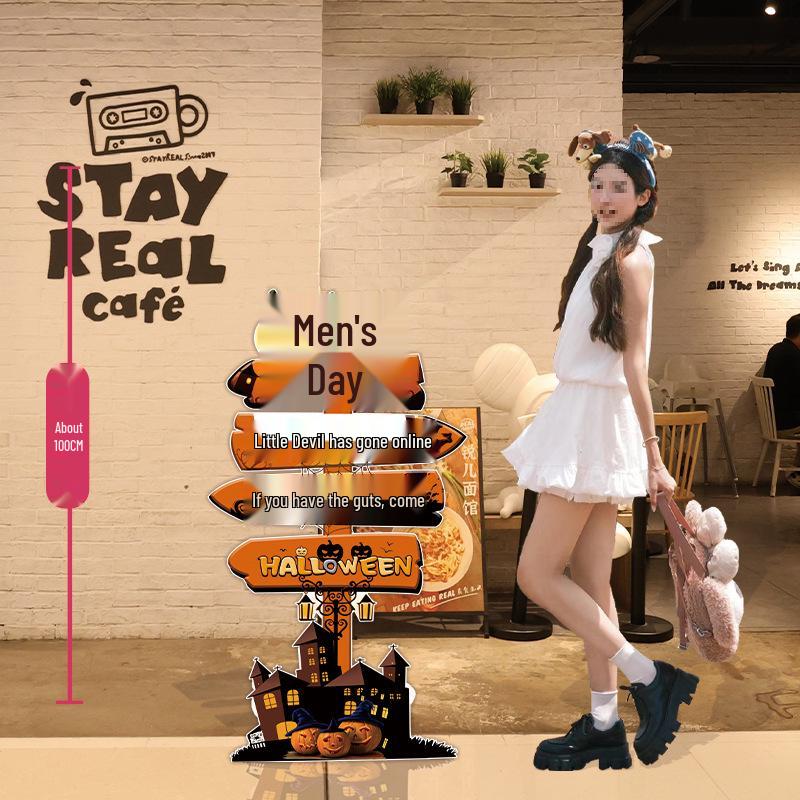 Halloween Balloon Decor Sign for Mall or Jewelry Store Entryway